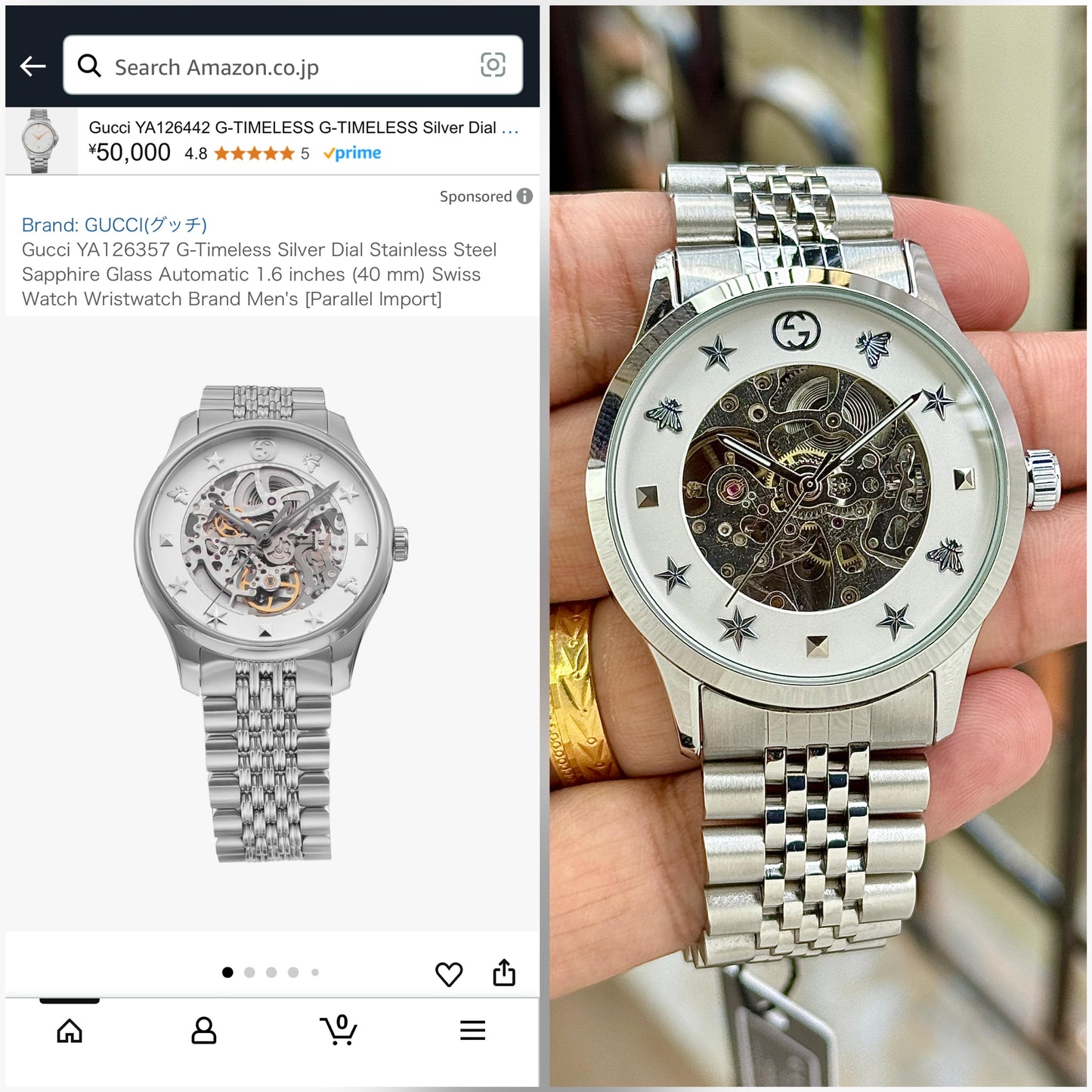 GUCCI G-TIMELESS YA126357 – SWISS SKELETON MASTERPIECE